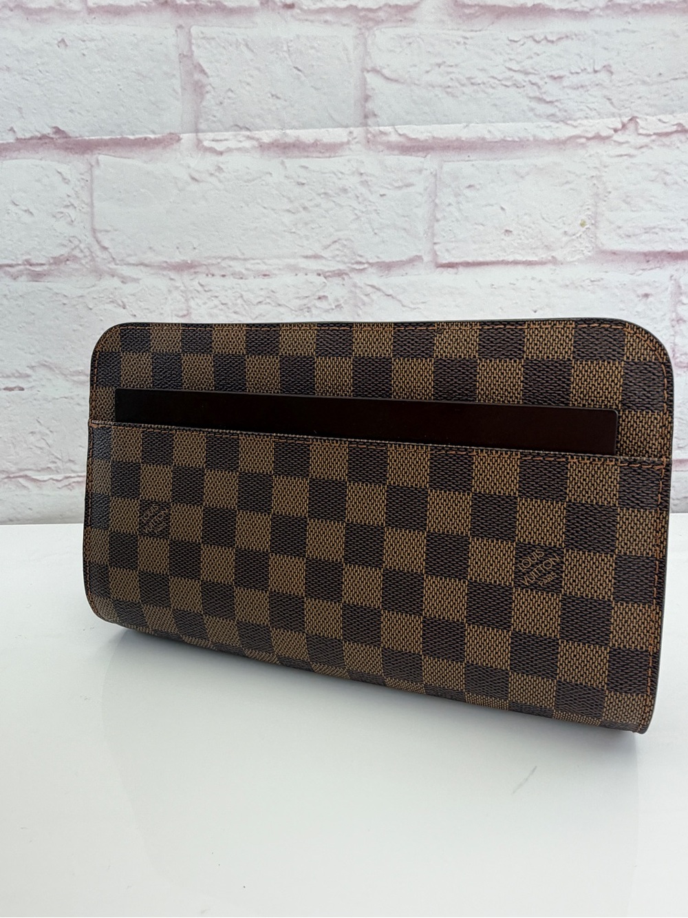 Louis Vuitton Damier Ebene Pochette Saint Louis Clutch